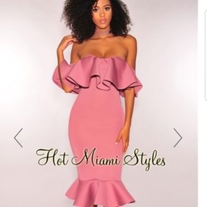 Hot Miami Styles Off Shoulder dress